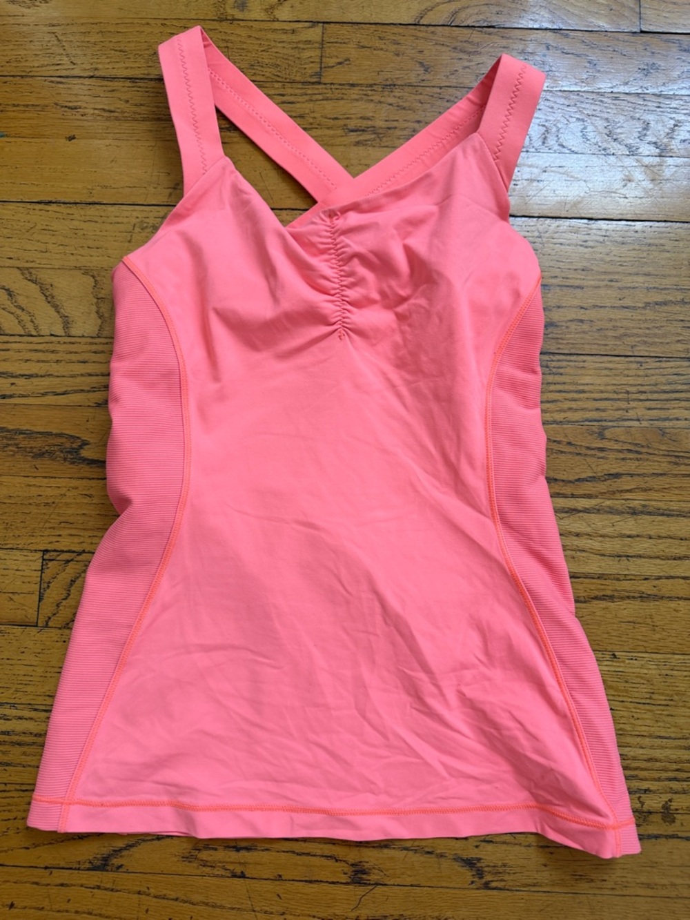 Peach lululemon Crisscross Strap Athletic Tank Top